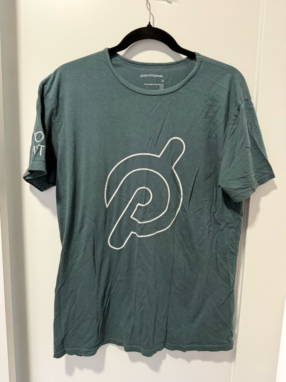good hYOUman Forest Green Logo Short Sleeve Tee